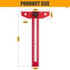 Woodworking Scriber Marking Line Ruler T Type Woodworking Ruler 16 inch Layout and Measuring Tools Precision Marking T-Ruler Positioning