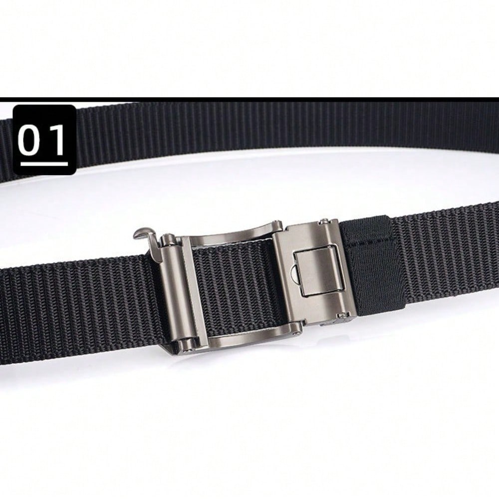 Toothless Automatic Buckle Belt, Thickened Belt, Versatile Casual Outdoor Belt