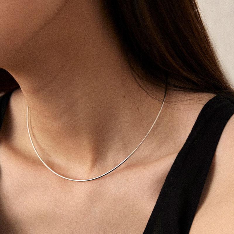 Niszowy Cienki Pierścionek Kropelka Wody Naszyjnik Damski Prostota Wysoki Zmysł Osobowość Moda Temperament Wszechstronny Łańcuszek na Szyję Łańcuszek na Obojczyk