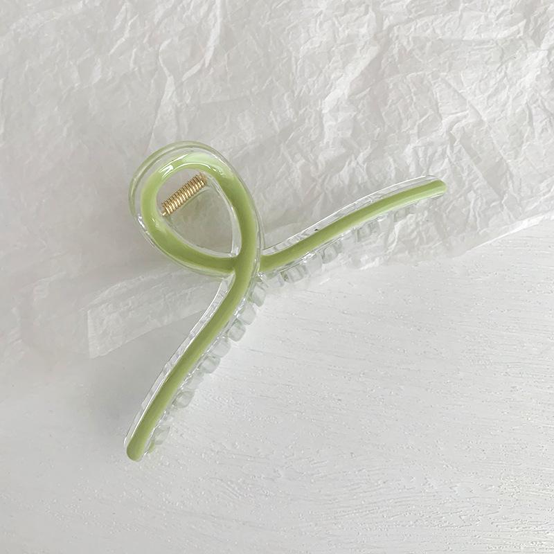 Elegant Large Oil Drip Claw Clip for Women's Hair - High-End Hair Accessories for Buns and Styling.