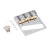 Cut-Down Sides Guitar Bridge Tailpiece 3 Saddles Vintage Guitar Bridge  For Electric Guitar