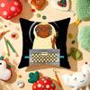 ET the ExtraTerrestrial Pillow Case Plush Fabric Soft DoubleSided Printed Sofa Warm Winter Home Gift Cushion Cover