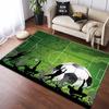 Night Stadium Dynamic Football Tackle Match Player Scene Non Slip Area Rug Washable Sports Fan Living Bedroom Game Room Decor Floor Carpet