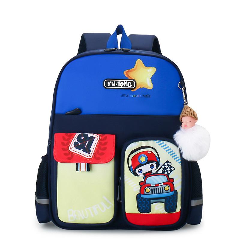 Adorable Cartoon Kindergarten Backpack Trendy Lightweight Breathable Boys Girls School Bag