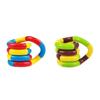 2/4/6Pcs Stress Relief Plastic Twisted Toy Focus Aid Hand Finger Flexibility Training Toy Portable Educational Twisting Loop Fidget Toy