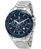 Traguardo Chronograph Stainless Steel Blue Dial Quartz R8873612043 100M Men's Watch