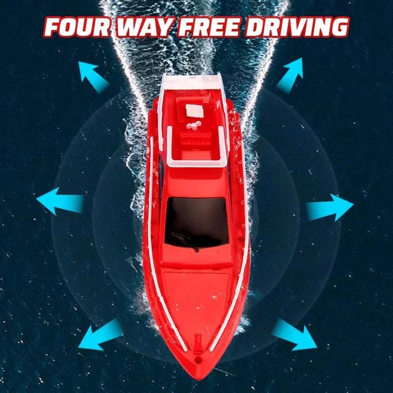 Wireless RC Boat Speedboat Super Electric Waterproof High-speed Racing Boat Boy's Speedboat Long-lasting Endurance Speedboat Toy