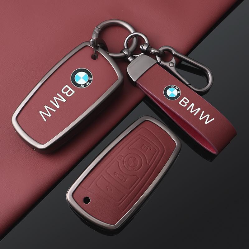 Zinc Alloy Leather Car Key Case Cover Shell For BMW F 3 5 7 Series X3 X5 F10 F20 F30 F40 E90 E92 E93 CAS4 FEM EWS5 Sticker cyhk37