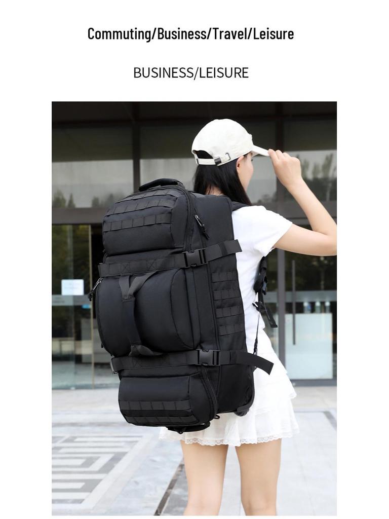 Foldable Cross-Border Wheeled Backpack: Multifunctional Travel & Sports Bag for Men and Women