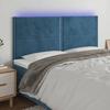VidaXL LED Headboard Bedroom Furniture Double Bed Accessory Head of Bed Frame Interior Dark Blue 3122354
