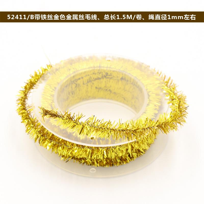 Christmas Decoration Metal Wire Color Strips DIY with Iron Wire Metal Wire Yarn Festival Supplies
