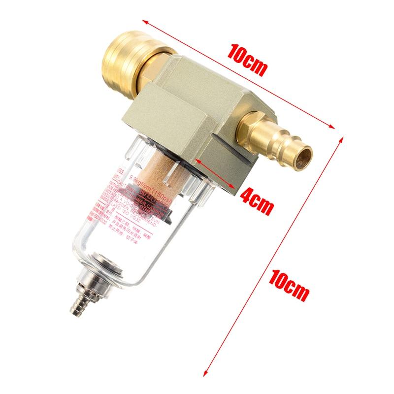 1 ks Odolný odlučovač oleje a vody Filtr filtru stlačeného vzduchu Včetně rychlospojky 1/4" Pro kompresorové nářadí