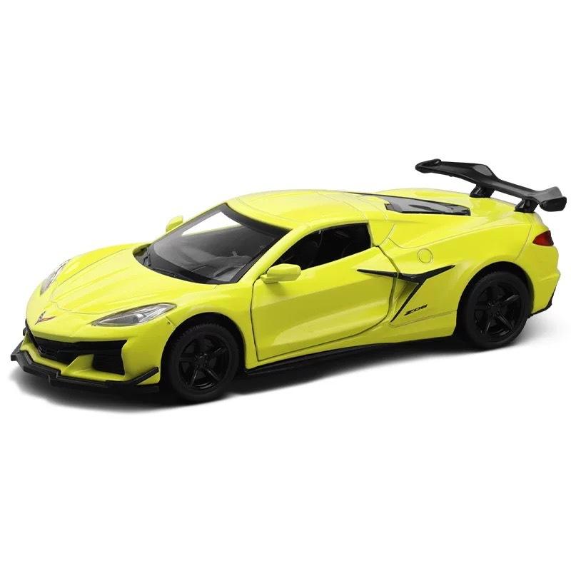 1/32 Chevrolet Corvette Z06 Supercar Alloy Model Car Toy Diecasts Casting Sound and Light Car Toys for Children Vehicle