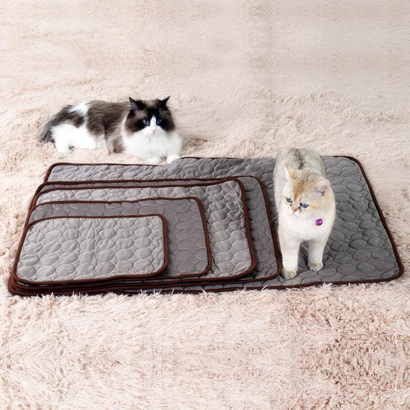 Summer Pet Cooling Mat Cold Ice Silk Cooling Mat  Dog and Cat Mat  Home Car Pet Sofa Cushion Supplies