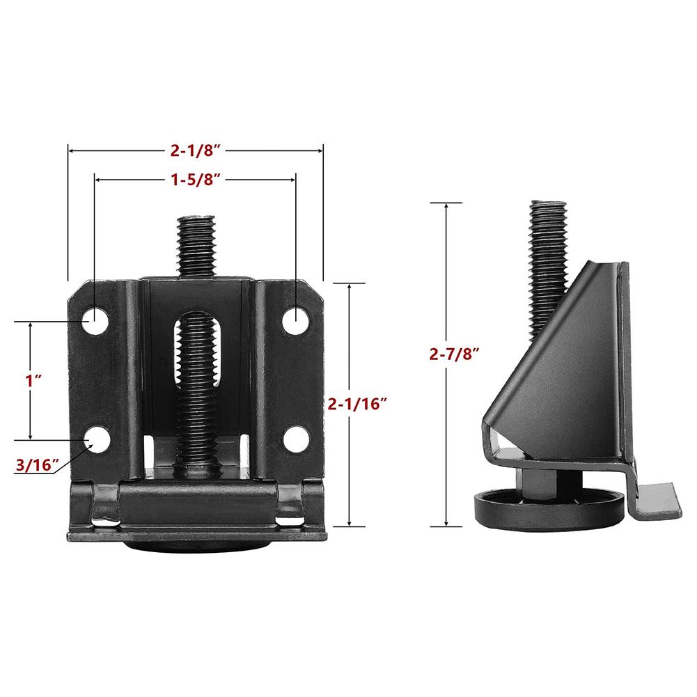 4Pcs Adjustable Furniture Leg Leveler Heavy Duty Furniture Leveling Feet Hardware Cabinet Table Leveler Leg Anti Slip Foot Pad