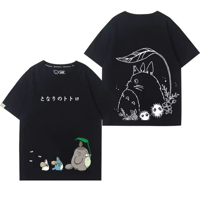 

Бавовняна футболка Мій сусід Тоторо, Графічна футболка Studio Ghibli Anime для чоловіків і жінок 3XL