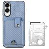 For Samsung Galaxy S25 Edge Case Card Slots Kickstand Phone Back Cover with Card Tool
