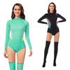 Womens 3mm Neoprene Long Sleeve Full Coverage Wetsuit Snorkeling Surfing Diving UV Protection Quick Dry