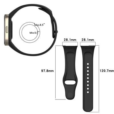 Silikonarmband für Xiaomi Redmi Watch 3 Active Uhrenarmband mit Schutzfolie für Redmi Watch 3 Lite Armband Ersatzarmband