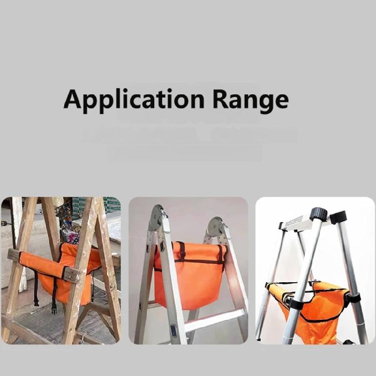 Ladder Side Tool Pouch with Secure Webbing Closures, Fabric Multi Pocket Utility Bag for Small Repair Gear, Home Projects, and Elevated Work