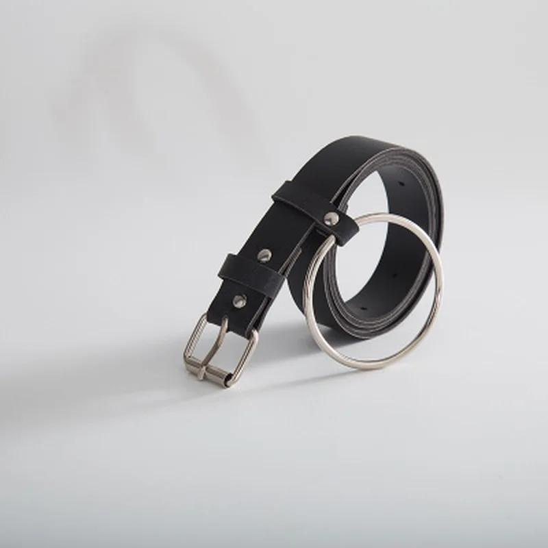 Fashionable and Simple Womens Belt Round Buckle Belt Coat Sweater Decoration Fashion Dress Belt Gift
