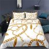 23pcs Bedding Set Luxury Duvet Cover Set Home Decor Bed Set Golden Duvet Cover  Comforter Cover with Pillowcase Full Queen Size