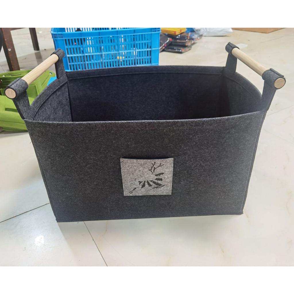 Firewood Bag Heavy Waterproof Waxed Firewood Storage Bag Home Storage Bag