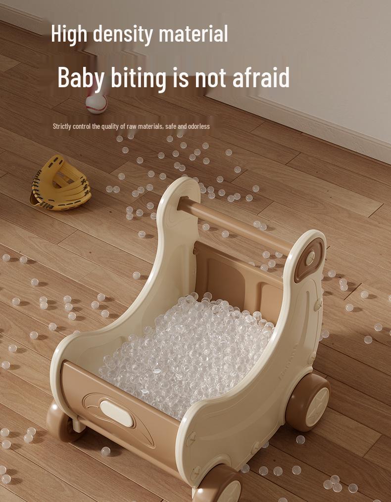 Banana-Themed Children's Toy Cart: Early Education Puzzle & Role-Playing Storage Organizer