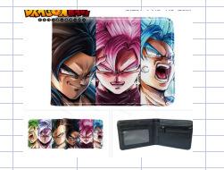 Portfel zapinany na zamek Dragon Ball Z z nadrukiem anime, krótki uchwyt na karty, kolorowa, przenośna portmonetka dla studentów, mężczyzn, kobiet 1 szt.
