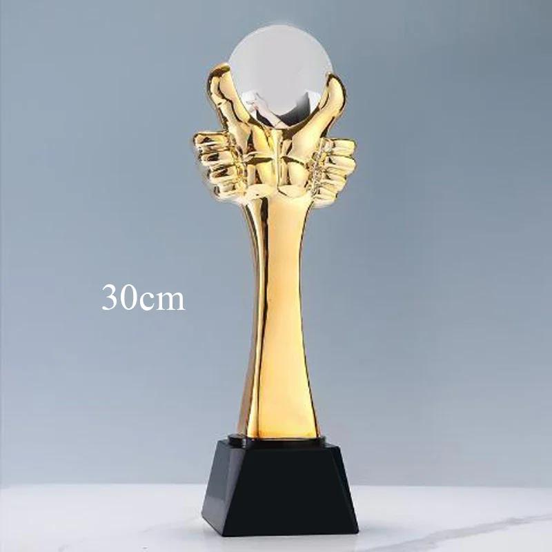 Customized Portrait Photo Color Printing Crystal Trophy Enterprise Excellent Employee Home Decor Award Honor Lettering Medal 1Pc