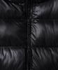 Musinsa Standard Glossy Ripstop Hooded Short Padded Jacket [Black]