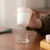 Ice Translucent Hand Painted Quick Cup Set 1 Pot 3 Cups Dehua White Porcelain Travel Tea Ware Portable Underglaze Brewing Pot