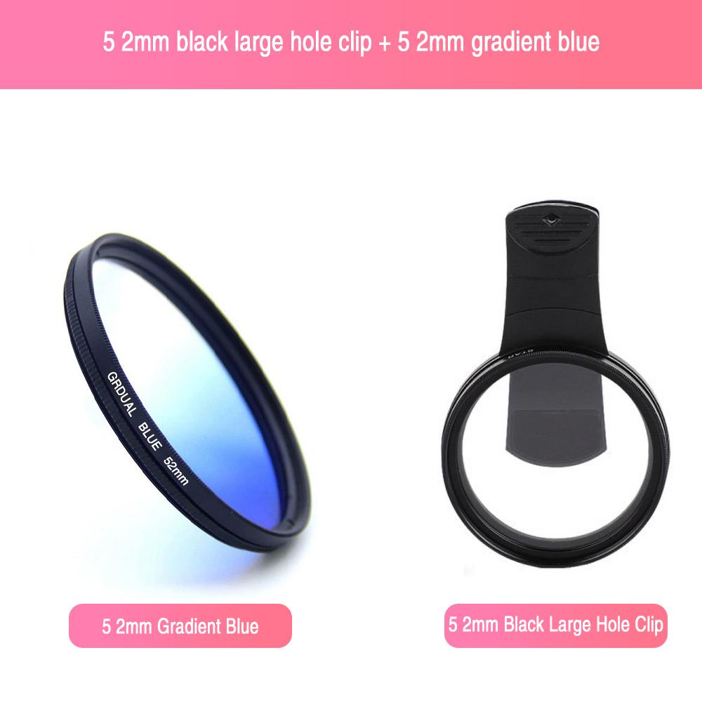 Polarizer Filter 52mm CPL Mobile Phone Lens Filter Camera Lens Clip Camera Accessories Circular For Taking Photos All Smartphone