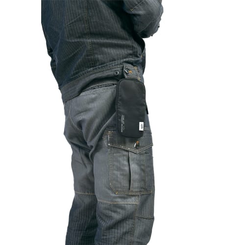 SK11 ONE UP ASSIST GOODS Smartphone Case P with Double Zippered Pockets for Small Items and Smartphone Storage, 95 X 180 X 20mm, SO-2