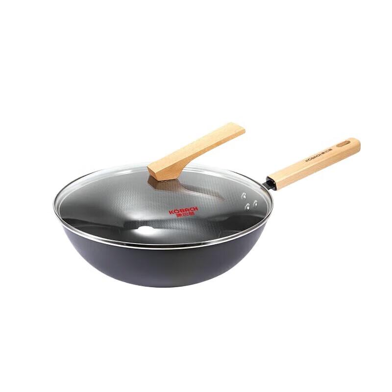 Kangbach 32cm Non-stick Iron Wok with Lid