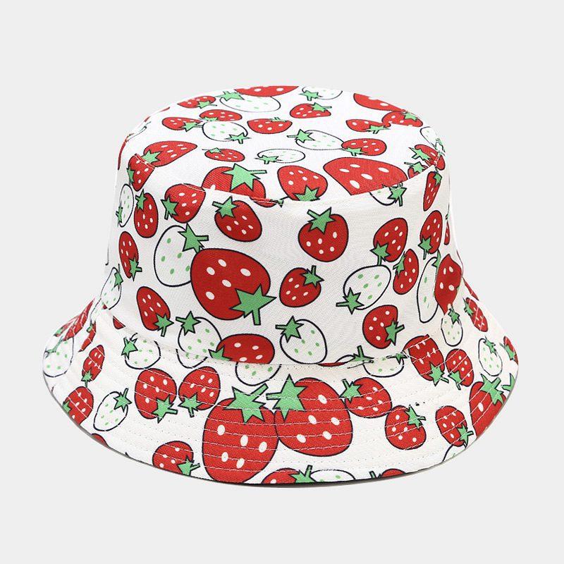 Hot Selling Fruit Pattern Bucket Hat Men and Women Outdoor Leisure Visor Summer Travel Hat