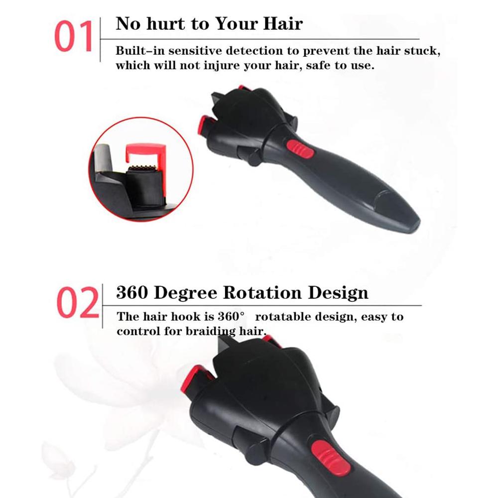 Elektrischer Haarflechter Automatischer Schneller Twist Twister Haarflechtwerkzeug Smartes DIY Haarwerkzeug Haarflechtmaschine Zopf