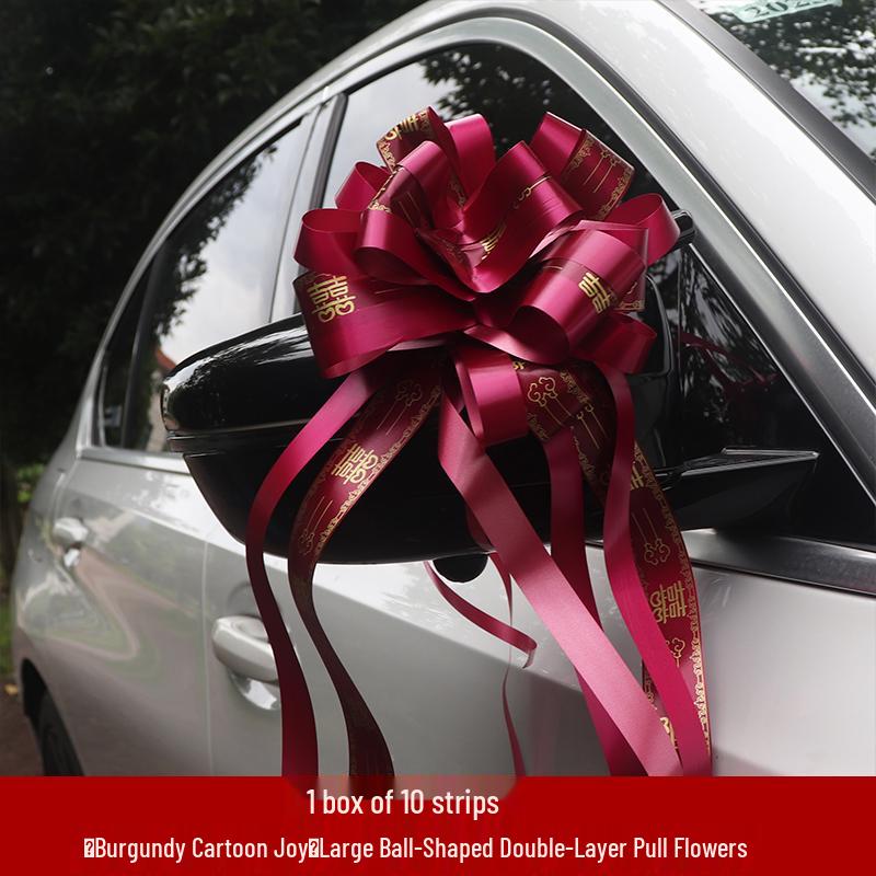 Large Wedding Car Ribbon Decoration for Bridal Team