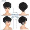 Short Afro Kinky Curly Headband Wigs Wholesale Ombre Brown Heat Resistant Fibre Synthetic Hair Headband Wigs for Black Women