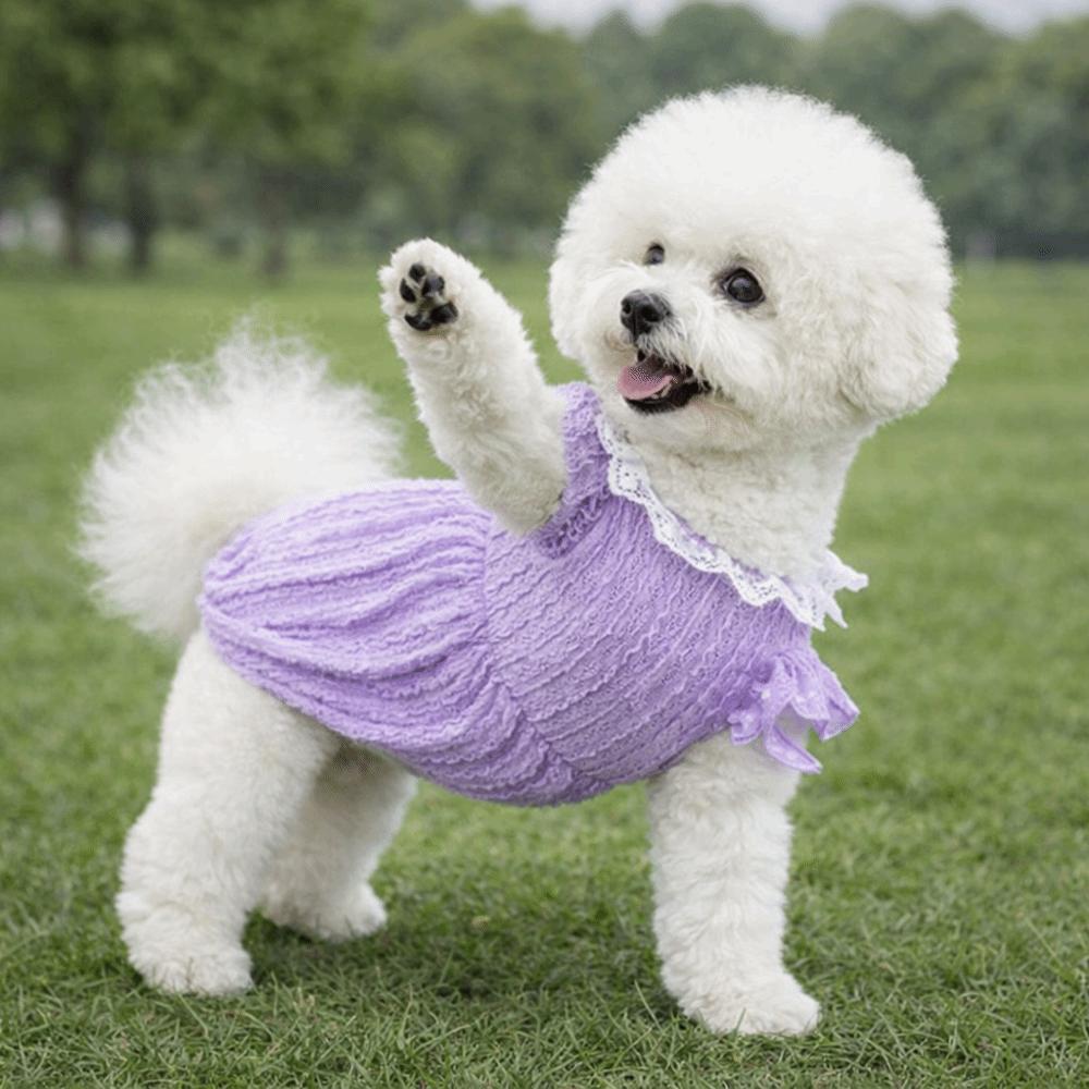 Comfortable Puppy Princess Dress Thin Breathable Pet Puff Skirt Fashion Pet Clothing  Daily Wear