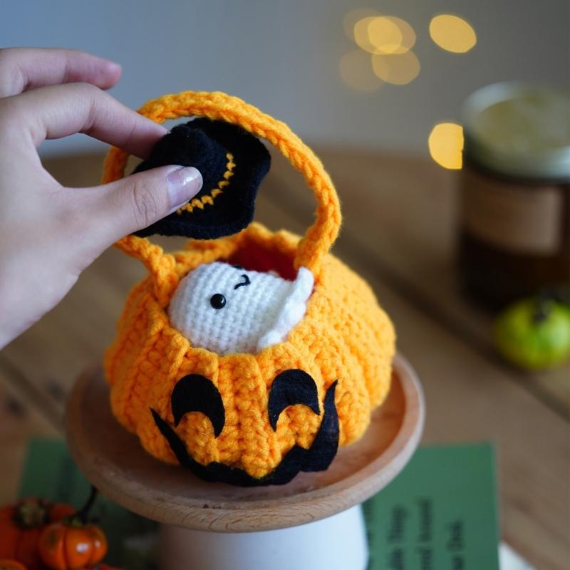 Halloween Crochet Set Knitting Supplies Beginner Crochet Set for Kid Adult, with Step-by-Step Video Tutorial Instruction
