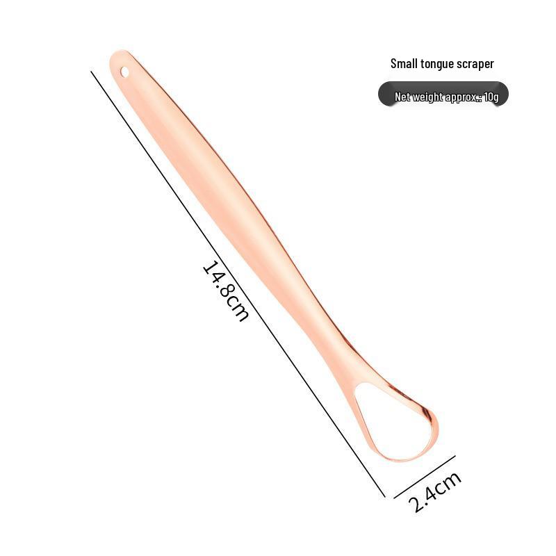 Rose Gold Stainless Steel Tongue Scraper & Cleaner