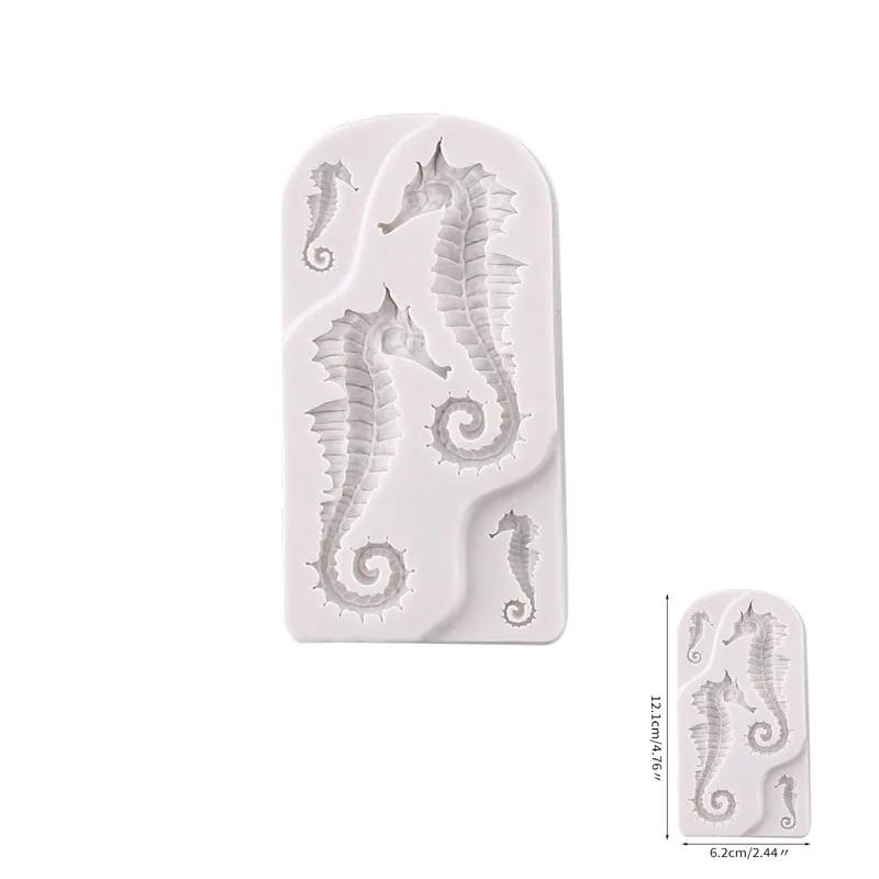 14.2*9.5cm Fish Silicone Mold Seaweed Coral Fondant Sugarcraft Forms Cake Decorating Tools Chocolate Candy Pastry Decorating