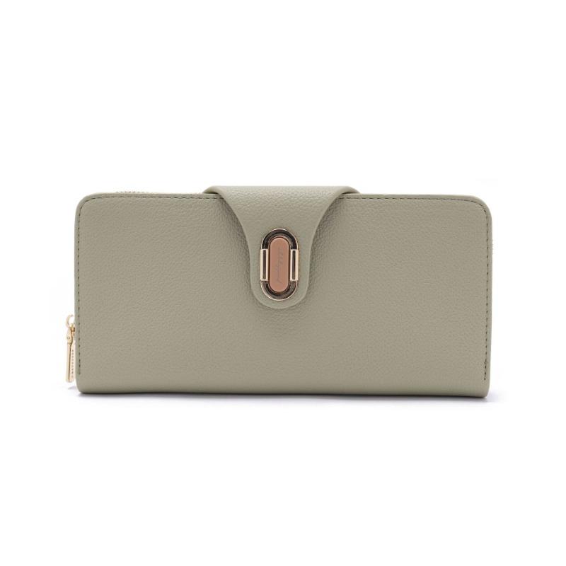 Wallet Long Versatile Buckle Folding Mobile Wallet with Multiple Card Slots  Ticket Holders