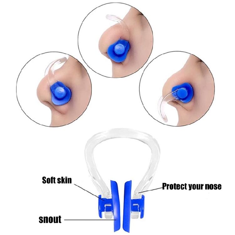 10Pcs Silicone Swimming Nose Clip, Waterproof Silicone Surfing Nose Plug Protector Soft Pad Plugs for Kids and Adults