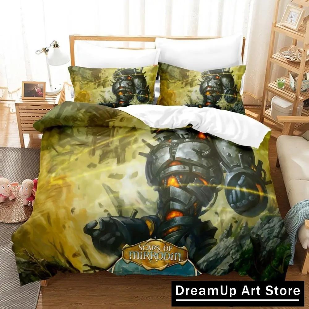 3D M-Magic The Gathering Bedding Set Quilt Cover Bed Cover with Pillowcase Twin Single Queen King Size Boys Adult Home Textile