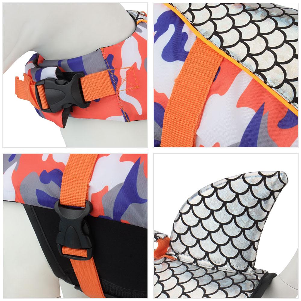 Shiny Dog Swimming Wear Safety Clothes Vest Swimming Suit Outdoor Pet Dog Float Life Jacket Vest  XS-2XL