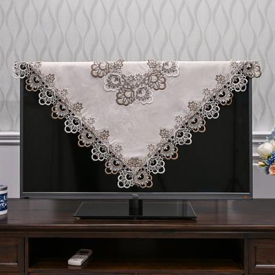 Tafelkleed Vierkant Tafelkleed Garen Borduurwerk Kant Tafelkleden Voor Computer Tafelhoes LCD Tv Handdoeken Tafel Juppe Stofhoes