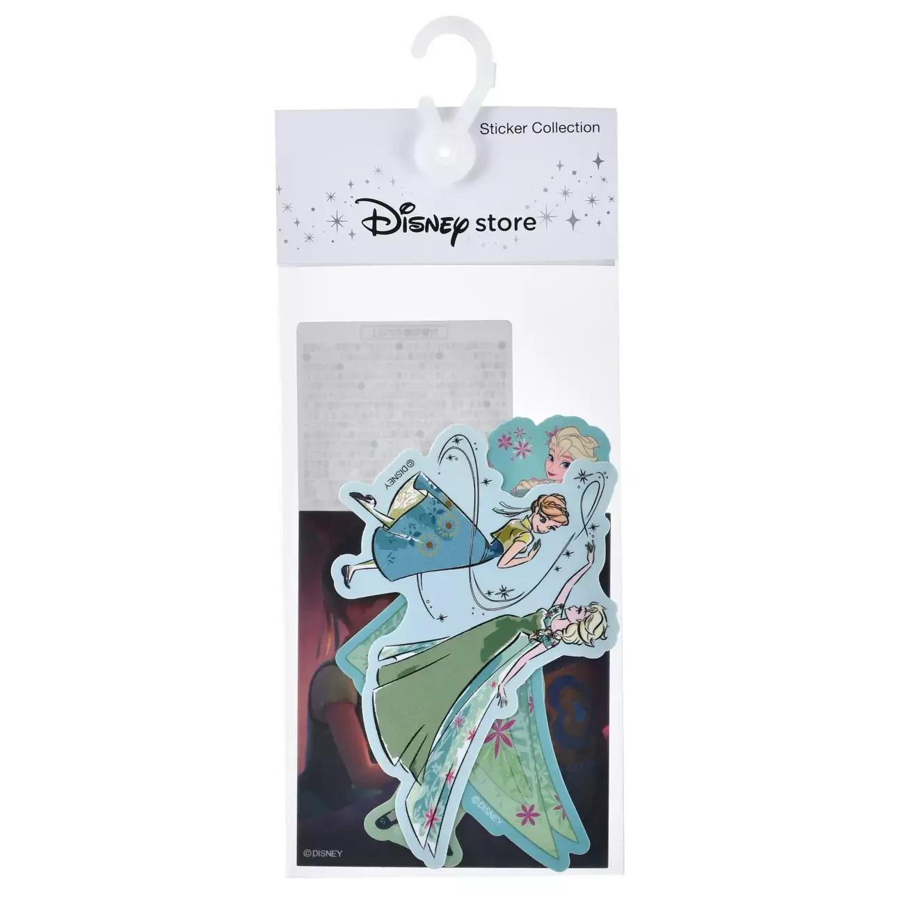 Disney store Japan Tokyo Anna Elsa Sticker Collection FROZEN FEVER