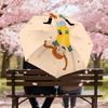 1PC Pippi Longstocking Automatic Open/Close Umbrella with Windproof, 8-Rib Sturdy Canopy, Durable Ribs, Fashionable Design,1243a
